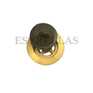 Tapon con jebe bronce 2"