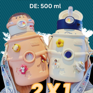 Termo astronauta de 500 ml en acero inoxidable